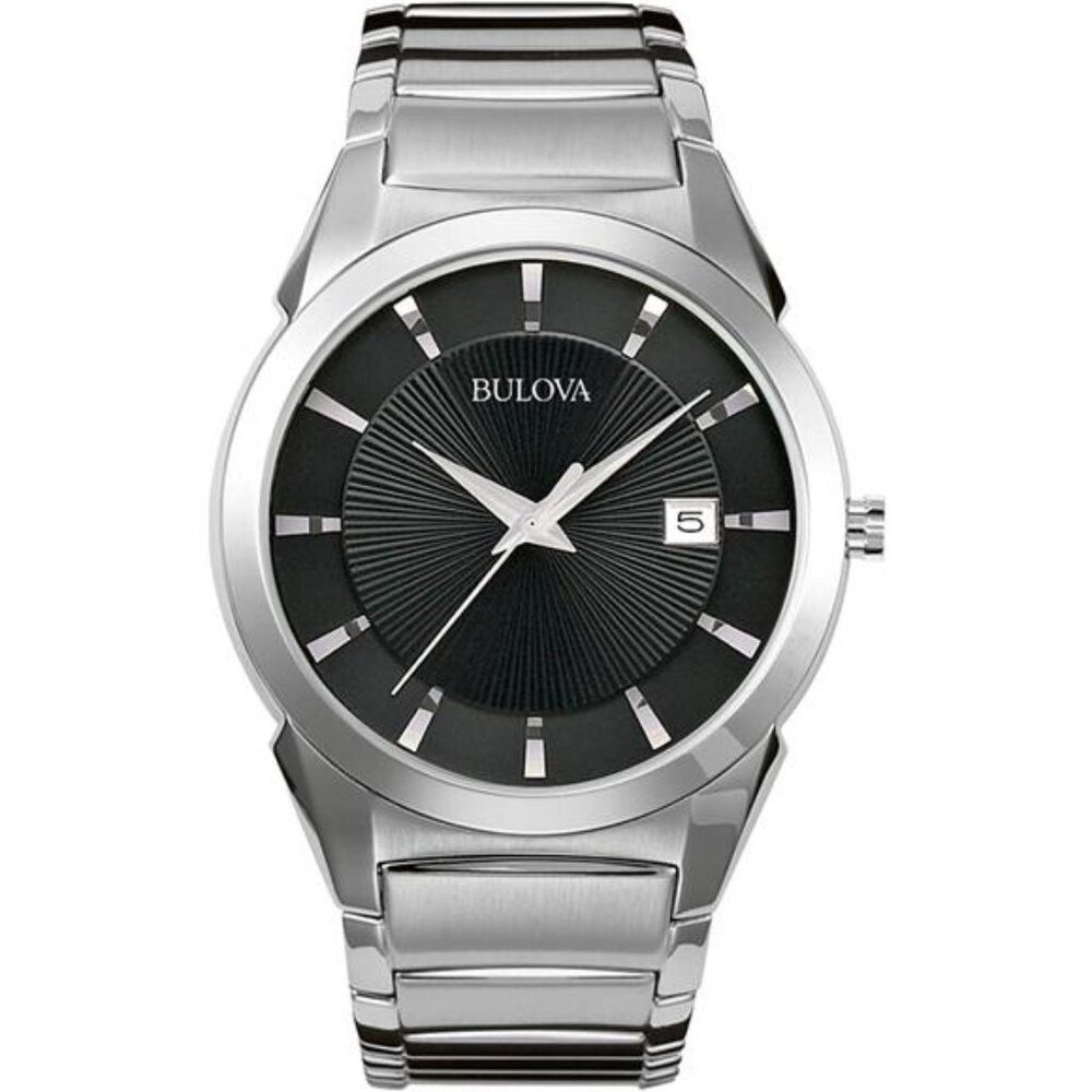 Men's 3-Hand Calendar Date Quartz Watch, Patterned Dial, 38mm